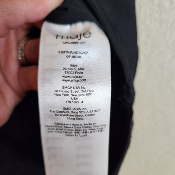 MAJE Tiphaine Black Cutout Bow Swimsuit One Piece Bikini Jersey Knit Bodysuit - Picture 8 of 10